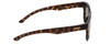Side View of Smith Lowdown Slim 2 Sunglasses in Tortoise Brown Gold/Polarized Gray Green 53mm