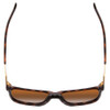 Top View of Smith Lowdown Steel Classic Sunglasses Dark Tortoise Gold/CP Polarize Brown 56mm