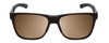 Front View of Smith Lowdown Steel Sunglass Black Ruthenium Silver/CP Polarized Gray Green 56mm