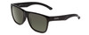 Profile View of Smith Lowdown Xl 2 Unisex Classic Sunglasses in Black/Polarized Gray Green 60 mm