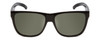 Front View of Smith Lowdown Xl 2 Unisex Classic Sunglasses in Black/Polarized Gray Green 60 mm