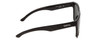 Side View of Smith Lowdown Xl 2 Unisex Classic Sunglasses in Black/Polarized Gray Green 60 mm