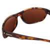 Close Up View of Smith Redding Sunglasses in Tortoise Brown/CP Glass Polarized Bronze Mirror 62mm