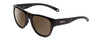 Profile View of Smith Rockaway Women Cateye Sunglasses Black/ChromaPop Polarized Gray Green 52mm