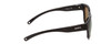 Side View of Smith Rockaway Women Cateye Sunglasses Black/ChromaPop Polarized Gray Green 52mm