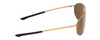 Side View of Smith Serpico Slim 2 Unisex Pilot Sunglasses Gold/CP Polarized Gray Green 60mm