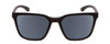 Front View of Smith Shoutout Unisex Retro Sunglasses in Matte Black/ChromaPop Polarized 57 mm