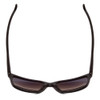 Top View of Smith Shoutout Unisex Retro Sunglasses in Matte Black/ChromaPop Polarized 57 mm