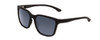 Profile View of Smith Shoutout Core Unisex Retro Sunglasses in Matte Black/Polarized Gray 57 mm