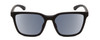 Front View of Smith Shoutout Core Unisex Retro Sunglasses in Matte Black/Polarized Gray 57 mm