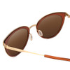 Close Up View of Smith Optic Somerset Women Cateye Designer Sunglasses Amber/Polarized Brown 53mm