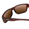 Close Up View of Smith Soundtrack Unisex Rectangle Sunglasses in Tortoise/CP Polarized Brown 61mm