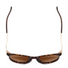 Top View of Smith Optic Wander Unisex Round Sunglasses Tortoise Gold/CP Polarized Brown 55mm