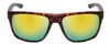 Front View of Smith Barra Classic Sunglasses in Tortoise/ChromaPop Polarized Green Mirror 59mm