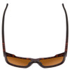 Top View of Smith Barra Classic Sunglasses in Tortoise/ChromaPop Polarized Green Mirror 59mm