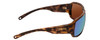 Side View of Smith Castaway Sunglasses Tortoise & ChromaPop Glass Polarized Green Mirror 63mm