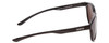 Side View of Smith Eastbank Unisex Round Sunglasses Gloss Black/ChromaPop Polarize Black 52mm