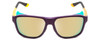 Front View of Smith Embark Sunglasses Purple Cinder Hi Viz/CP Polarized Opal Blue Mirror 58 mm