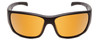 Front View of Smith Frontman Elite Sunglasses Black/CP+Elite Polarized Bronze Mirror Gold 61mm