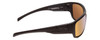 Side View of Smith Frontman Elite Sunglasses Black/CP+Elite Polarized Bronze Mirror Gold 61mm