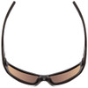 Top View of Smith Frontman Elite Sunglasses Black/CP+Elite Polarized Bronze Mirror Gold 61mm