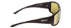 Side View of Smith Guides Choice Sunglasses Black/Chromapop Glass Polarized Light Yellow 62mm