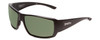 Profile View of Smith Guides Choice Unisex Sunglasses Black /ChromaPop Polarized Gray Green 62mm