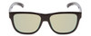 Front View of Smith Lowdown Slim 2 Sunglasses in Black Jade/CP Polarized Opal Blue Mirror 53mm