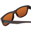 Close Up View of Smith Lowdown Slim 2 Sunglasses in Black Jade/CP Polarized Opal Blue Mirror 53mm