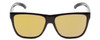 Front View of Smith Lowdown Xl 2 Unisex Classic Sunglasses Black/ChromaPop Polarized Gold 60mm