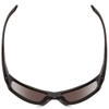 Top View of Smith Outback Unisex Sunglasses Matte Black/ChromaPop Polarized Blue Mirror 59mm