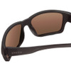 Close Up View of Smith Outback Unisex Sunglasses Matte Black/ChromaPop Polarized Gray Green 59 mm