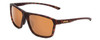 Profile View of Smith Pinpoint Unisex Sunglasses in Tortoise Gold/ChromaPop Polarized Brown 59mm