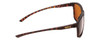 Side View of Smith Pinpoint Unisex Sunglasses in Tortoise Gold/ChromaPop Polarized Brown 59mm