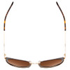 Top View of Smith Somerset Ladies Cateye Sunglasses Tortoise/ChromaPop Polarized Brown 53 mm