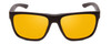 Front View of Smith Barra Classic Sunglasses Black/ChromaPop Polarized Bronze Mirror Gold 59mm