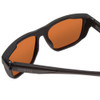 Close Up View of Smith Barra Classic Sunglasses Black/ChromaPop Polarized Bronze Mirror Gold 59mm