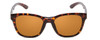 Front View of Smith Caper Ladies Cateye Designer Sunglasses Tortoise Gold/Polarized Brown 53mm