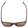 Top View of Smith Caper Ladies Cateye Designer Sunglasses Tortoise Gold/Polarized Brown 53mm