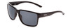 Profile View of Smith Emerge Unisex Designer Sunglasses in Black/ChromaPop Polarized Black 60 mm