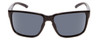 Front View of Smith Emerge Unisex Designer Sunglasses in Black/ChromaPop Polarized Black 60 mm