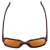 Top View of Smith Flare Ladies Oversized Sunglasses in Tortoise Gold/CP Polarized Brown 57mm