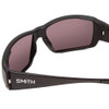 Close Up View of Smith Guides Choice Sunglasses Black/ChromaPop Glass Polarized Blue Mirror 62 mm