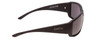 Side View of Smith Guides Choice Unisex Sunglasses Black/ChromaPop Glass Polarized Gray 62 mm