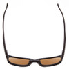 Top View of Smith Headliner Designer Sunglasses in Black/ChromaPop Polarized Gray Green 55mm