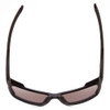 Top View of Smith Longfin Wrap Sunglasses Black/ChromaPop Glass Polarized Blue Mirror 59 mm
