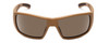 Front View of Smith Operator Choice Elite Wrap Sunglasses in Tan 499 Brown/Polarized Gray 62mm