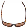 Top View of Smith Riptide Sunglasses Tortoise Brown Gold/CP Glass Polarize Green Mirror 57mm