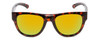 Front View of Smith Rockaway Ladies Cateye Sunglasses Tortoise/CP Polarized Green Mirror 52 mm