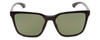 Front View of Smith Shoutout Unisex Retro Sunglasses Black/ChromaPop Polarized Gray Green 57mm